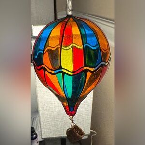 Stain glass Hot air balloon ornament